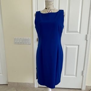 Calvin Klein Blue Sheath Dress - Size 10